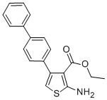 CAS 登录号：307343-50-6， 2-氨基-4-[1,1'-联苯]-4-基-3-噻吩羧酸乙酯