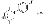 CAS 登录号：308103-49-3， (1S,4S)-(-)-2-(4-氟苯基)-2,5-二氮杂双环[2.2.1]庚烷氢溴酸盐