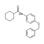 CAS 登录号：308299-15-2， N-[4-(苄氧基)苯基]环己烷甲酰胺