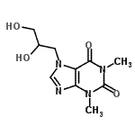 CAS#: 30913-64-5, 7-(2,3-Dihydroxypropyl)-1,3-Dimethyl-3,7-Dihydro-1H-Purine-2,6-Dione