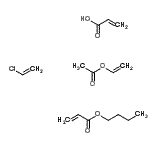 CAS 登录号：30938-41-1， 2-丙烯酸与丁基2-丙烯酸酯,氯乙烯和乙烯基乙酸酯的聚合物