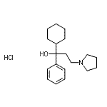CAS#: 30953-82-3, 1-Cyclohexyl-1-Phenyl-3-(1-Pyrrolidinyl)-1-Propanol Hydrochloride (1:1)