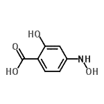 CAS 登录号：3096-66-0， 2-羟基-4-(羟基氨基)苯甲酸