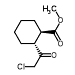 CAS 登录号：30985-10-5， 甲基(1R,2R)-2-(氯乙酰基)环己甲酸酯