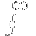 CAS#: 31069-81-5, 4-{(E)-2-[4-(Methylsulfanyl)Phenyl]Vinyl}Quinoline