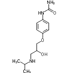 CAS 登录号：31088-90-1， 1-{4-[2-羟基-3-(异丙基氨基)丙氧基]苯基}脲