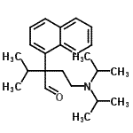 CAS 登录号：31098-60-9， 2-[2-(二异丙基氨基)乙基]-3-甲基-2-(1-萘基)丁醛
