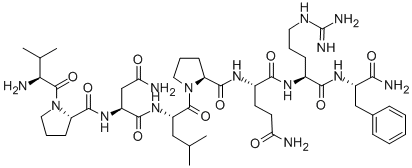 CAS 登录号：311309-27-0， 缬氨酰-脯氨酰-天冬氨酰胺酰-亮氨酰-脯氨酰-谷氨酰胺酰-精氨酰-苯丙氨酰胺