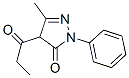 CAS 登录号：31197-09-8， 2,4-二氢-5-甲基-2-苯基-4-丙酰基-3H-吡唑-3-酮