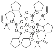 CAS#: 312693-39-3, endo-3,7,14-Tris(dimethylvinylsilyloxy)-1,3,5,7,9,11,14-heptacyclopentyltricyclo[7.3.3.15,11]heptasiloxane
