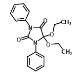 CAS 登录号：31274-54-1， 5,5-二乙氧基-1,3-二苯基-2,4-咪唑烷二酮
