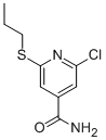 CAS 登录号：313269-84-0， 2-氯-6-(丙基硫代)-4-吡啶甲酰胺