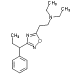 CAS 登录号：31363-10-7， N,N-二乙基-2-[3-(1-苯基丙基)-1,2,4-恶二唑-5-基]乙胺