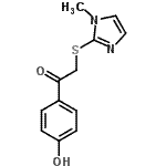 CAS#: 313666-46-5, 1-(4-Hydroxyphenyl)-2-[(1-Methyl-1H-Imidazol-2-Yl)Sulfanyl]Ethanone