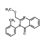 CAS 登录号：31383-55-8， 2-(甲氧基甲基)-3-(2-甲基苯基)-4(3H)-喹唑啉酮