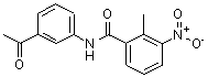 CAS 登录号：314023-58-0， N-(3-乙酰基苯基)-2-甲基-3-硝基苯甲酰胺