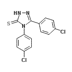 CAS#: 31405-28-4, 4,5-Bis(4-Chlorophenyl)-4H-1,2,4-Triazole-3-Thiol