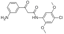 CAS#: 31522-24-4, 3-Amino-N-(4-Chloro-2,5-Dimethoxyphenyl)-beta-Oxo-Benzenepropanamide