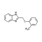 CAS 登录号：3156-23-8， 2-[(2-甲基苯氧基)甲基]-1H-苯并咪唑