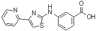CAS 登录号：315702-87-5， 3-(4-吡啶-2-基-噻唑-2-基氨基)-苯甲酸