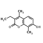 CAS 登录号：31575-15-2， 3-乙基-7-羟基-4,8-二甲基-2H-苯并吡喃-2-酮