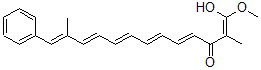 CAS 登录号：31635-03-7， (1E,4E,6E,8E,10E,12E)-1-羟基-1-甲氧基-2,12-二甲基-13-苯基十三碳-1,4,6,8,10,12-六烯-3-酮