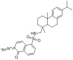 CAS#: 31701-23-2, 5-[(1,4alpha-Dimethyl-7-Propan-2-Yl-2,3,4,9,10,10a-Hexahydrophenanthren-1-Yl)Methylsulfamoyl]-2-Diazonionaphthalen-1-Olate