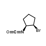 CAS 登录号：31849-58-8， (1R,2S)-1-溴-2-异氰酸环戊烷