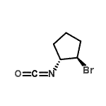 CAS 登录号：31849-59-9， (1R,2R)-1-溴-2-异氰酸环戊烷