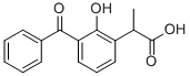 CAS 登录号：31894-64-1， 2-[3-(苯甲酰基)-2-羟基苯基]丙酸