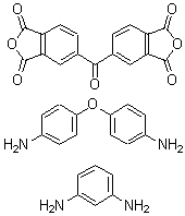 CAS 登录号：31942-21-9， 5,5'-羰基二-1,3-异苯并呋喃二酮与 1,3-苯二胺和 4,4'-氧基二(苯胺)的聚合物