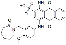 CAS 登录号：31949-65-2， 1-氨基-4-[[3-[(六氢-2-氧代-1H-氮杂卓-1-基)甲基]-4-甲氧基苯基]氨基]-9,10-二氢-9,10-二氧代-2-蒽磺酸