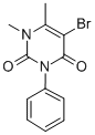 CAS 登录号：32000-65-0， 5-溴-1,6-二甲基-3-苯基嘧啶-2,4-二酮