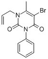 CAS 登录号：32000-72-9， 5-溴-6-甲基-3-苯基-1-丙-2-烯基嘧啶-2,4-二酮