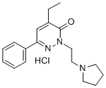 CAS 登录号：32058-64-3， 4-乙基-6-苯基-2-(2-吡咯烷-1-基乙基)哒嗪-3-酮盐酸盐
