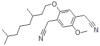 CAS 登录号：320580-51-6， 2-[4-(氰基甲基)-2-(3,7-二甲基辛氧基)-5-甲氧基苯基]乙腈