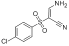 CAS 登录号：32083-31-1， 3-氨基-2-[(4-氯苯基)磺酰基]丙烯腈