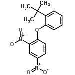 CAS 登录号：32101-58-9， 1-[2-(2-甲基-2-丙基)苯氧基]-2,4-二硝基苯