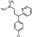 CAS 登录号：32188-09-3， 3-(4-氯苯基)-N,N-二甲基-3-(2-吡啶基)-1-丙胺