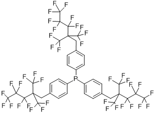 CAS 登录号：322647-82-5， 三[4-(3,3,4,4,5,5,5-七氟-2,2-二(三氟甲基)戊基)苯基]膦