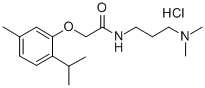CAS 登录号：32305-18-3， N-(3-(二甲基氨基)丙基)-2-(百里基氧基)-乙酰胺单盐酸盐
