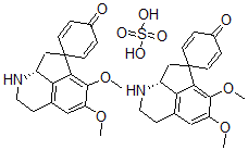 CAS#: 32410-24-5, (R)-2',3',8',8'a-Tetrahydro-5',6'-Dimethoxy-Spiro(2,5-Cyclohexadiene-1,7'(1'H)-Cyclopent(ij)Isoquinolin)-4-One Sulfate (2:1)