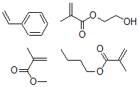CAS 登录号：32458-06-3， 苯乙烯,丁基甲基丙烯酸酯,甲基甲基丙烯酸酯,羟基乙基甲基丙烯酸酯聚合物