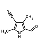 CAS 登录号：32487-71-1， 5-甲酰基-2,4-二甲基-1H-吡咯-3-甲腈