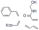 CAS 登录号：32506-05-1， N-(羟基甲基)-2-丙烯酰胺聚合物与1,3-丁二烯,苯乙烯和2-丙烯腈