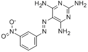 CAS 登录号：32524-33-7， 5-(3-硝基苯基)偶氮嘧啶-2,4,6-三胺