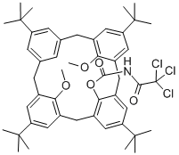 CAS#: 325776-13-4, 25,27-Dimethoxy-26-(N-Trichloroacetyl)Carbamoyloxy-p-Tert-Butylcalix[4]Arene