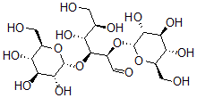 CAS 登录号：32581-33-2， (2R,3S,4R,5R)-4,5,6-三羟基-2,3-二[[(2R,3R,4S,5S,6R)-3,4,5-三羟基-6-(羟基甲基)四氢吡喃-2-基]氧基]己醛