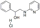 CAS 登录号：326-43-2， alpha-[(2-吡啶基氨基)甲基]苄醇单盐酸盐