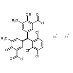 CAS#: 3267-40-1, Disodium 5-[(3-Carboxylato-5-Methyl-4-Oxo-Cyclohexa-2,5-Dien-1-Ylidene)-(2,3,6-Trichlorophenyl)Methyl]-2-Hydroxy-3-Methyl-Benzoate